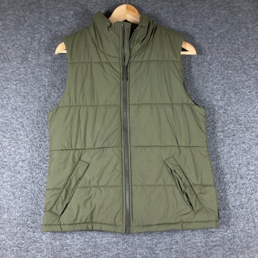 REI Coop Vest Mens Small Olive Green Puffer Activewear Utility Outdoors‎
